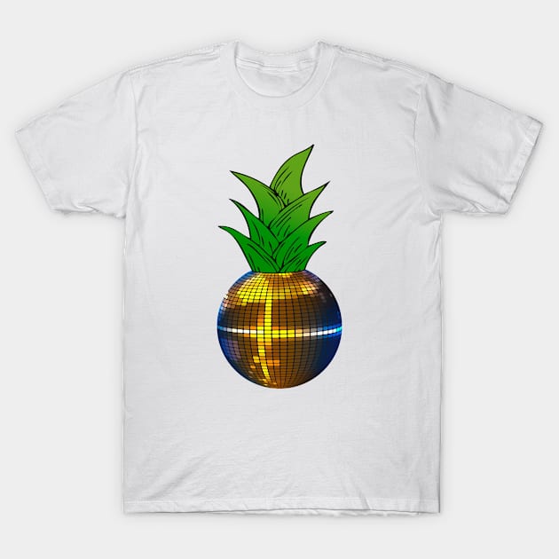 Disco Ball Pineapple T-Shirt by hoopoe